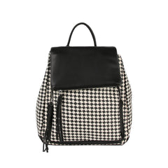 Flap Straw Tassel Backpack