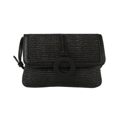 Flap Straw Vacation Crossbody Bag
