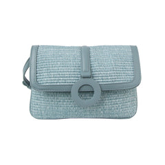 Flap Straw Vacation Crossbody Bag