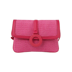 Flap Straw Vacation Crossbody Bag