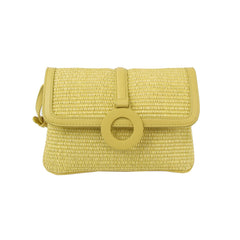Flap Straw Vacation Crossbody Bag