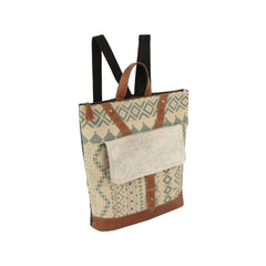 Western Style Soft Color Top Zip Backpack