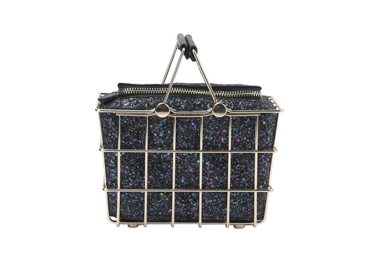 Women Girls Box Clutch  Shoulder Purse Party Evening Bag Double handle