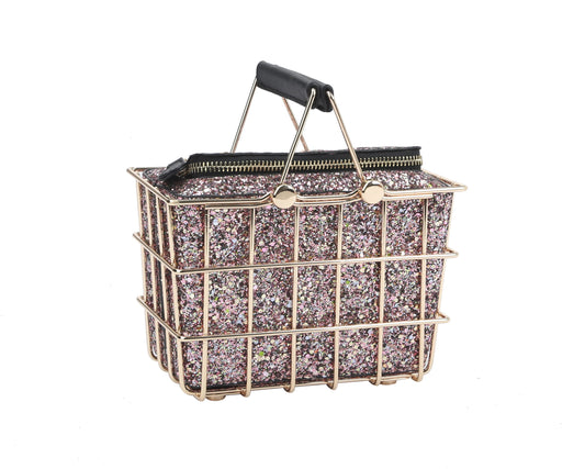 Women Girls Box Clutch  Shoulder Purse Party Evening Bag Double handle