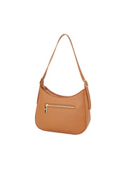 Structured half moon shoulder bag