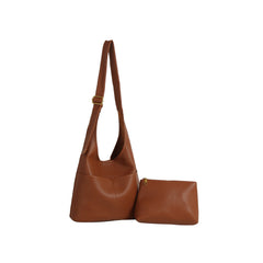 Everyday Pebbled Leather Duo Shoulder Tote