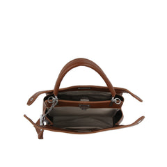 Braided Handle Soft Hobo Shoulder Bag with Charm