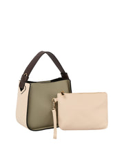 2 In 1 Women Multicolor Hobo Tote Bag And Purse Set