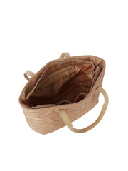 2 in 1 Quilted big tote with pouch