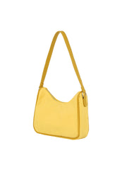 Nylon shoulder hobo bag with crossbody strap
