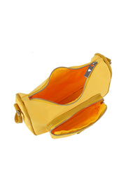 Nylon shoulder hobo bag with crossbody strap