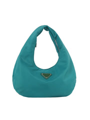 Fashionable nylon hobo bag with crossbody strap