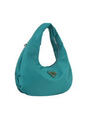 Fashionable nylon hobo bag with crossbody strap