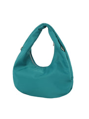 Fashionable nylon hobo bag with crossbody strap