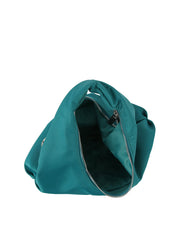 Fashionable nylon hobo bag with crossbody strap