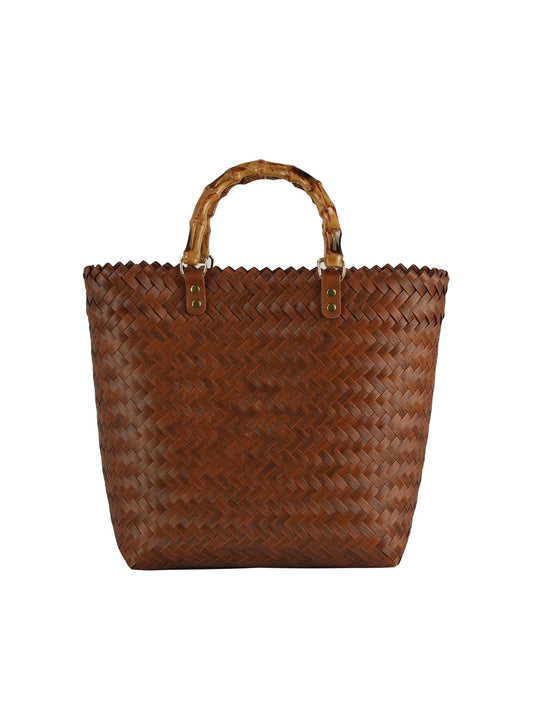 Woven Top Handle Market Tote