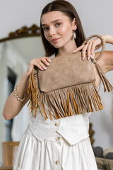 Braided ring handle wristlet