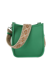 Structured Cute Leather Crossbody With Guitar Strap