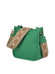 Structured Cute Leather Crossbody With Guitar Strap