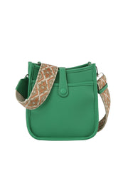 Structured Cute Leather Crossbody With Guitar Strap