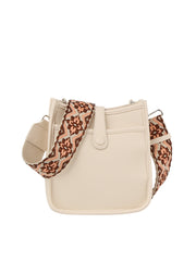 Structured Cute Leather Crossbody With Guitar Strap