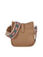 Structured Cute Leather Crossbody With Guitar Strap