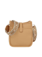 Structured Cute Leather Crossbody With Guitar Strap