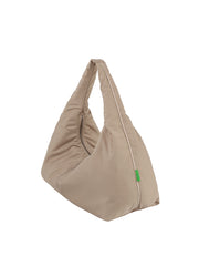 Padded Pyramid Hobo Bag