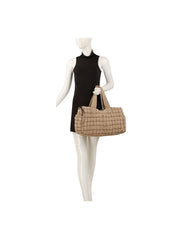 Puffy Grid Quilted Duffel Bag