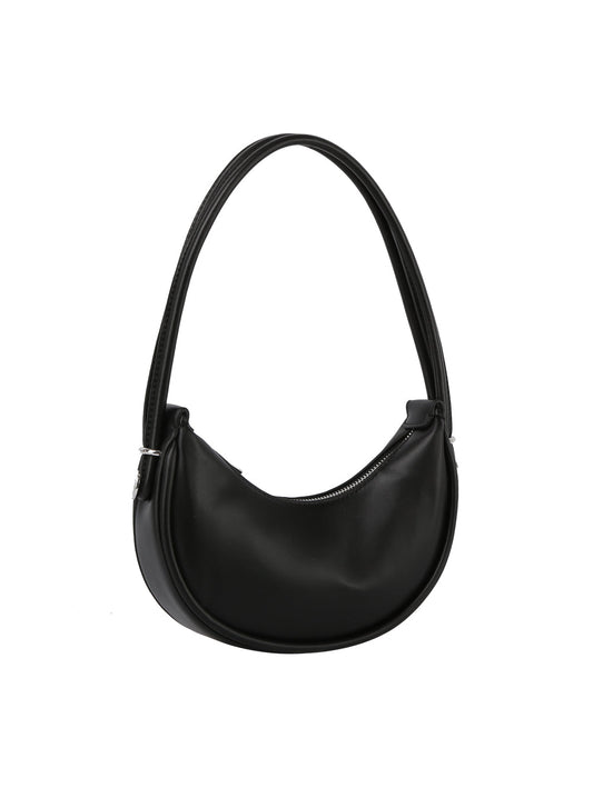 Classic soft leather hobo bag