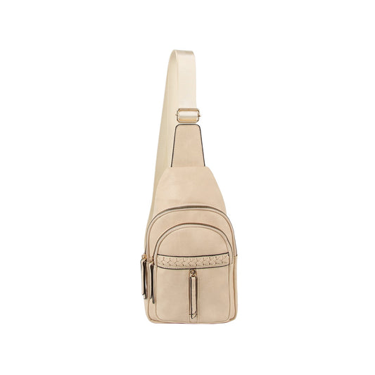 Western style soft leather sling crossbody bag