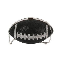 Rhinestone Studded Football Bag