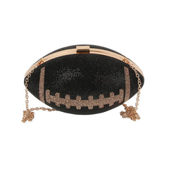 Rhinestone Studded Football Bag