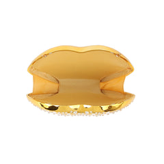 Shiny Mouth Crystal Evening Clutch