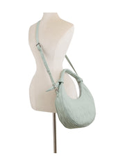 Knitted Pattern Hobo Bag