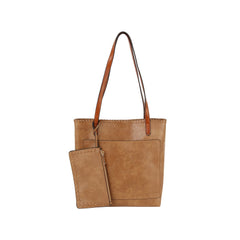 2 in 1 Fashion Leather Tote Hobo Bag