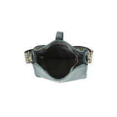 Casual Leather Crossbody Bag With Guitar Strap