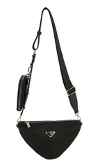 Upside-Down Triangle Crossbody With Cute Pocket Key Ring