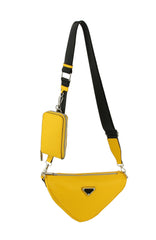 Upside-Down Triangle Crossbody With Cute Pocket Key Ring