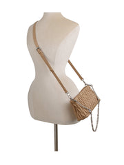Petite Embossed Leather Shoulder Bag
