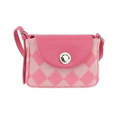 Petite argyle pattern cotton crossbody