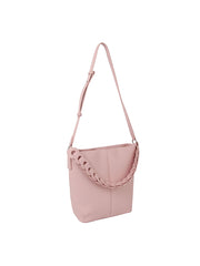 Leather chain detail crossbody bag