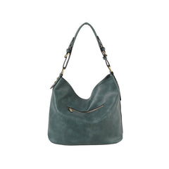 Trendy Design Two Front Zipper Hobo Shoulder Bag
