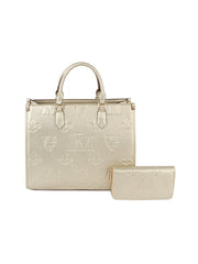 Monogram tote bag and purse set