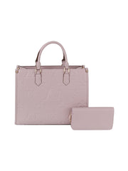 Monogram tote bag and purse set