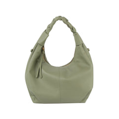 Braided Handle Daily Hobo Bag With Crossbody Strap