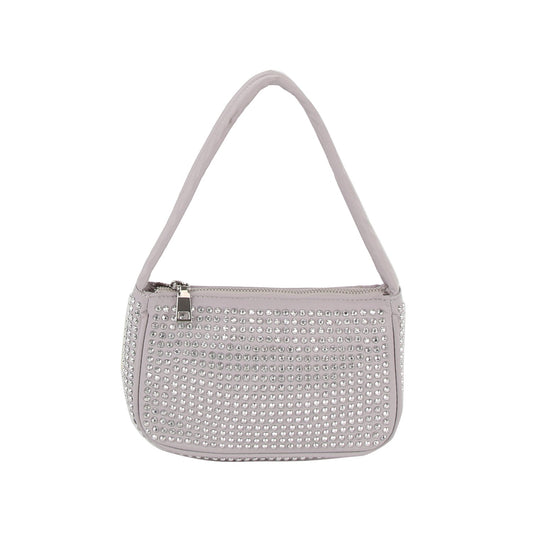 Rhinestone studded club hobo shoulder bag