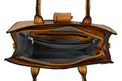Hf Embossed Bee Accented Tote Set