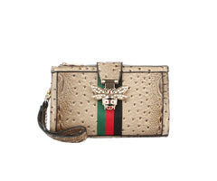 Crossbody Purse For Women Crocodile Bee Shoulder Bag