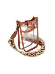Crossbody Transparent Fashion Bag Guitar Strap